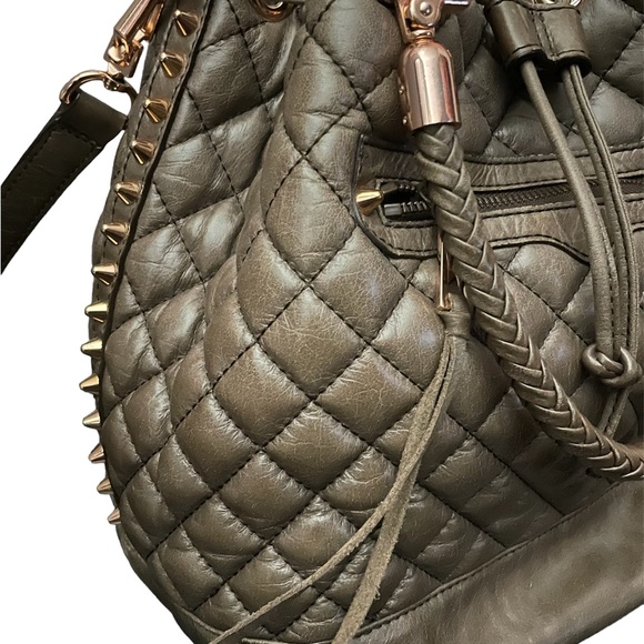 Rebecca Minkoff Brown/Bronze quilted bucket bag - Picture 3 of 11